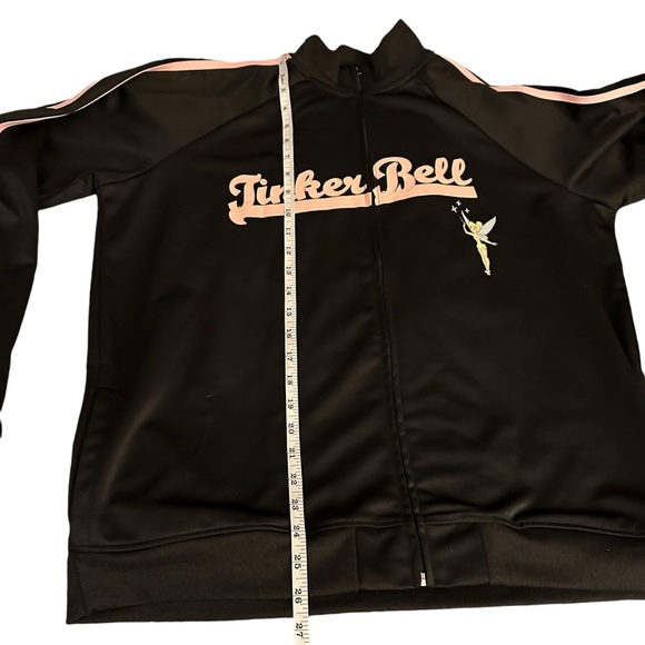 Disney Store Tinker Bell full-zip tracksuit jacket, women’s XXL. Pink stripes - Picture 7 of 13